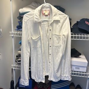 Maeve by Anthropologie t-shirt material button up